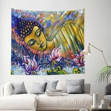 

Tapestry Golden Peace Indian Buddha Mandala Decor Wall Room Home Decoration Hanging Living room Kawaii Pattern Style