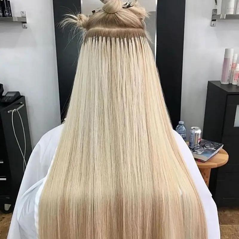 Mini Tape in Hair Extensions Human Hair Natural Extentions Blonde 3x0.8cm Tape Weft Ins 10pcs/pack Add Volume