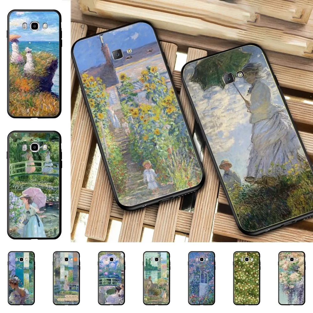 

Monet Oil Painting Phone Case For Samsung J 7 plus 7core J7 neo J6 plus prime J6 J4 J5 Mobile Cover