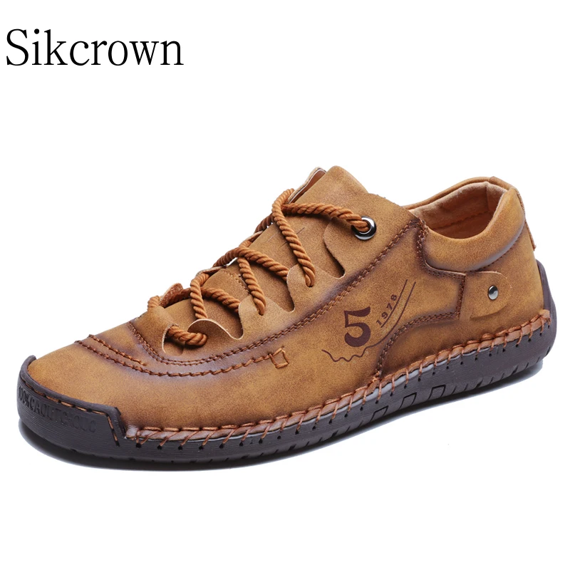 

Yellow Big Size 48 Italian Leather Casual Shoes for Men Outdoor Walking Sneakers New Fashion Male Leisure Vacation Soft Driving