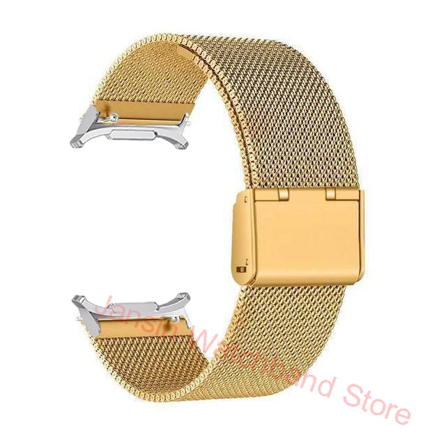 Premium Stainless Steel Curved End Watchband Bracelet, No Gap Design