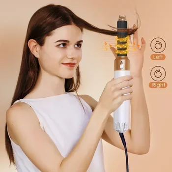 Styler per capelli professionale 5 in 1 a basso rumore, arricciacapelli, lisciatura, asciugatura dei capelli, spazzole ad aria calda 1000W 1