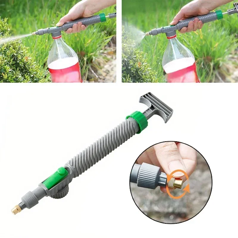 High Pressure Washer Gun Electric Water Spray Gun High Pressure Sprayer 2PCS Gardening Watering Sprayer Beverage Bottle Watering Can High Pressure Manual Pressure Adjustable Spray Head Tool