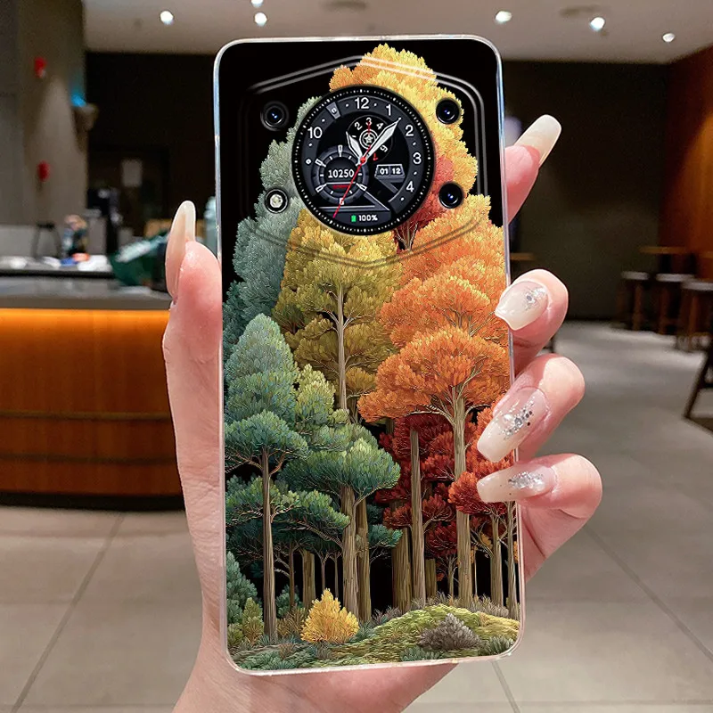 Stylish Transparent Silicone Shockproof Butterfly Design Soft Phone Case