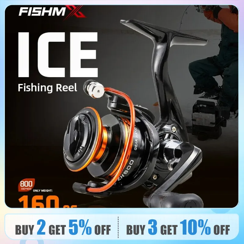 FishMX Mini Fishing Reel 800 Size Spinning Reel Max Drag 5-8kg Super Light  High Quality Saltwater Reel Winter Fishing