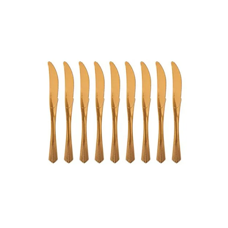 10pcs Gold Knives