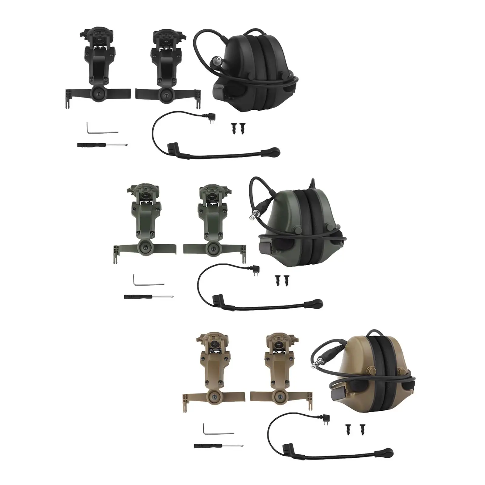 Headset with Microphone Hearing Protection Shooting Earmuffs Ear for Communication Headphones Shooting Mowing Hearing Protector electronic earmuffs noise cancelling headphones