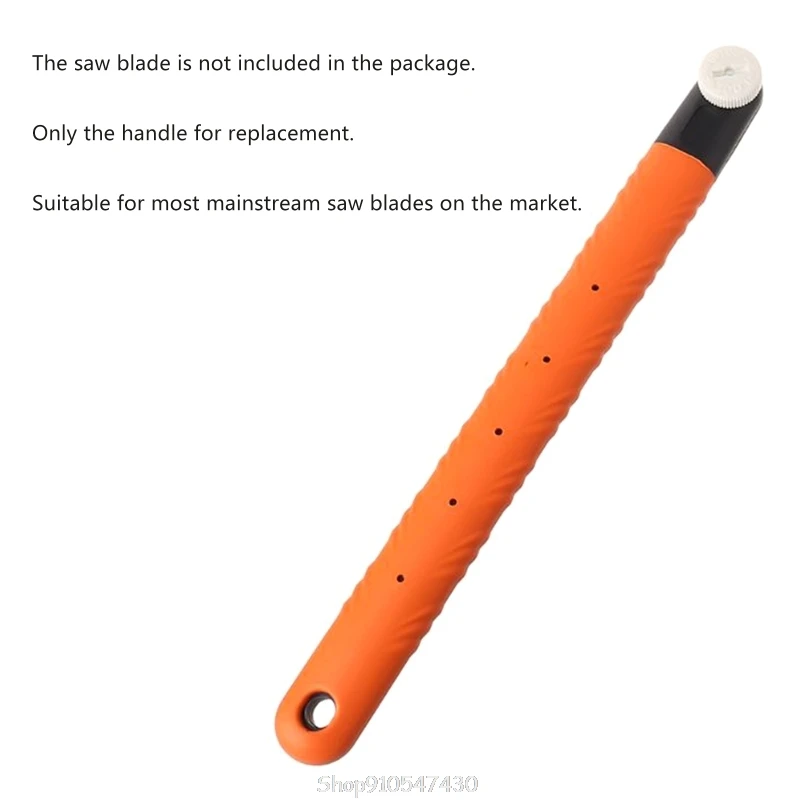 Replacement Handle For Wood Working Double Sides Stainless Steel Hand Tenon Fine PVC Handle N02 20