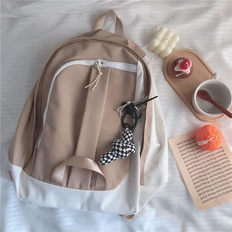 

New Fashion High School Bag College Students Design Sense Ins Wind High School Students Korean Version of The All-match Backpack