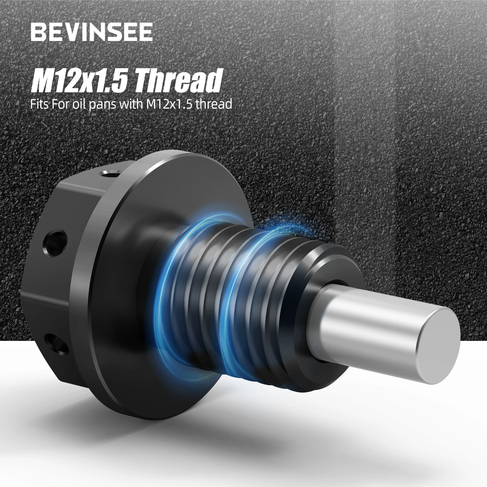 BEVINSEE M12x1.5 Performance Magnetic Oil Sump Drain Plug for BMW E82 E88 E90 E92 E60 E39 E46 E36 N52 N54 For Mini 11137535106 auto fasteners auto accessories