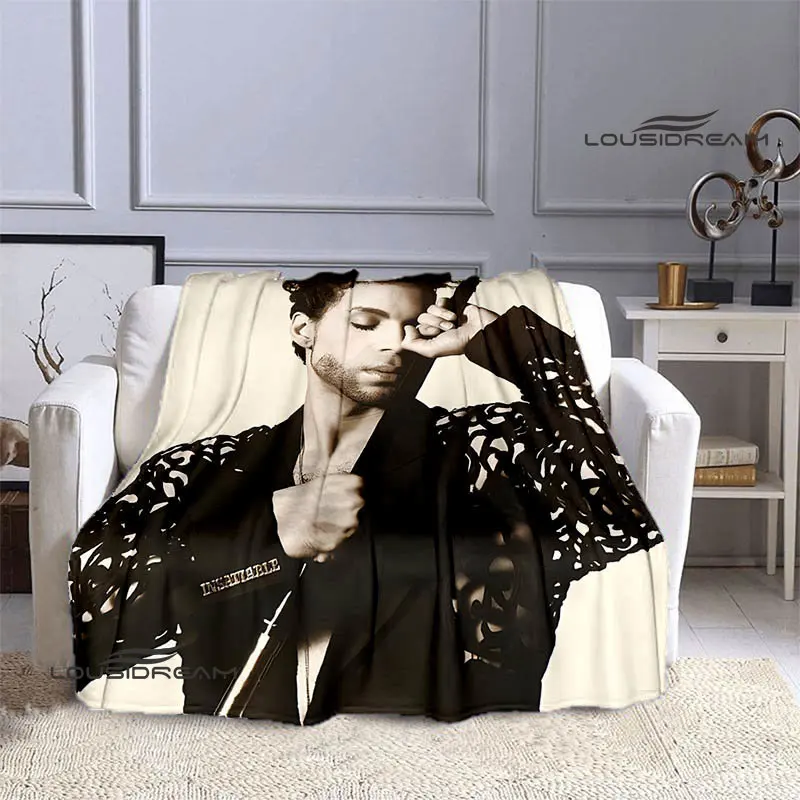 

Теплое мягкое и удобное фланелевое одеяло Singer Prince, теплое одеяло с принтом лилового дождя, домашнее дорожное одеяло, подарок на день рождения
