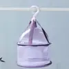 Anti-drop Drying Net Bag Strong Load-bearing Quick Dry Practical Makeup Brush Drying Mesh Bag with Windproof Buckle 2