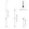Rod Telescopic Clothes Rail Coat Hooks Creative Clothing Pole Towel Travel Line 5