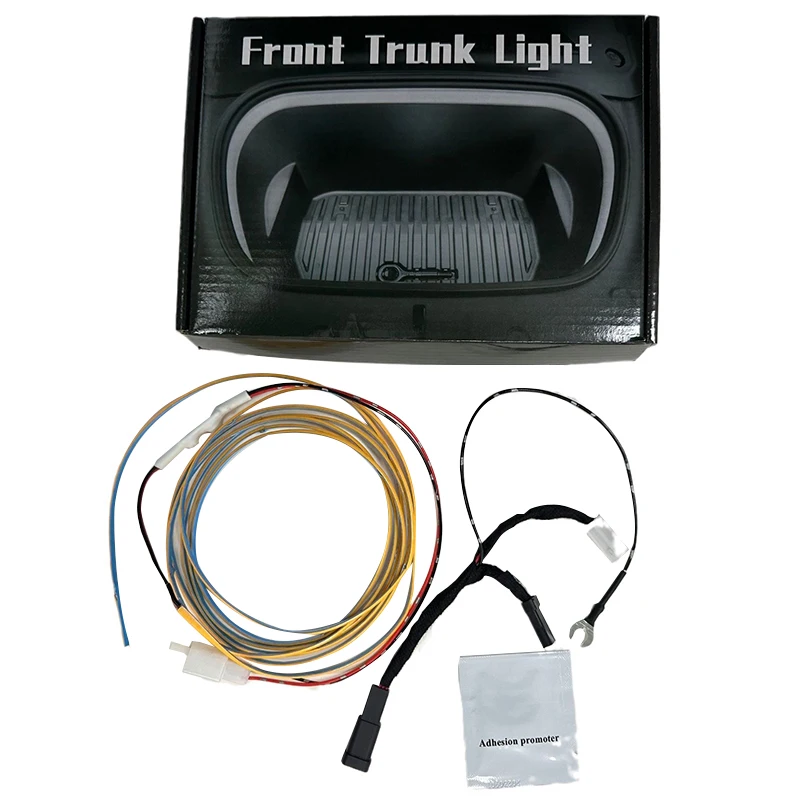전면 트렁크 조명, 테슬라 모델 3 + LED 분위기 램프 스트립, 트렁크 조명, 신모델 3 하이랜드 2024 자동차 액세서리