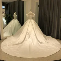 SL-8437 Customized V-Neck vestidos sukienki mariage trouwjurk wedding gowns elegante 2025 luxury beaded bridal wedding dress 2