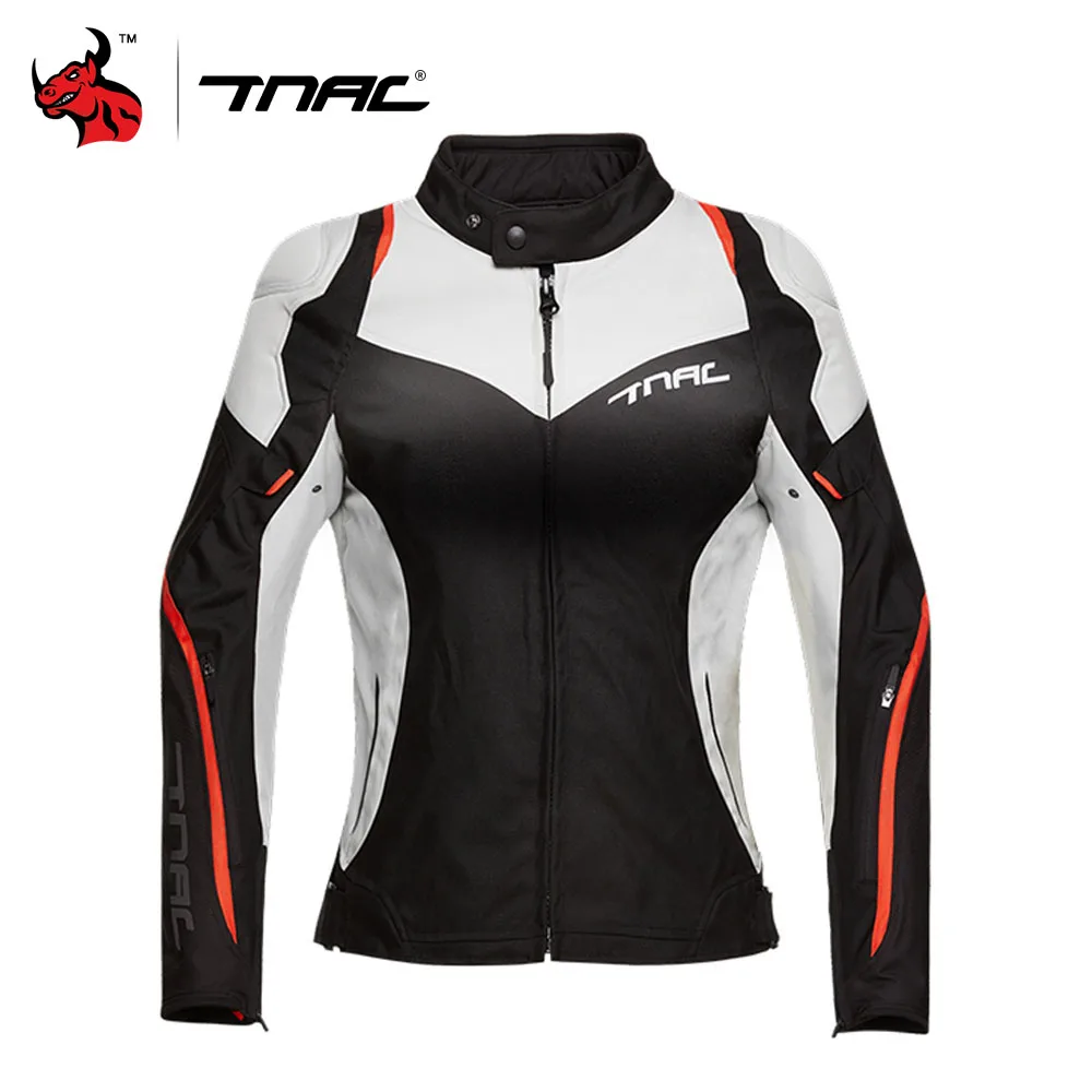 TNAC Womens Motorcycle Suit Four Seasons Cycling Jacket Outdoor Anti-fall Motorcycle Jacket Multicolor Motorcycle Eq