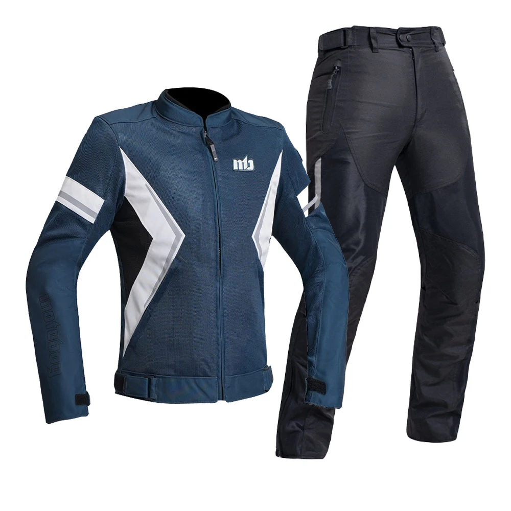 

Motorcycle Jacket Men Breathable Men's Racing Biker Jacket And Pant CE Approval Motocross Clothing Adventure Riding