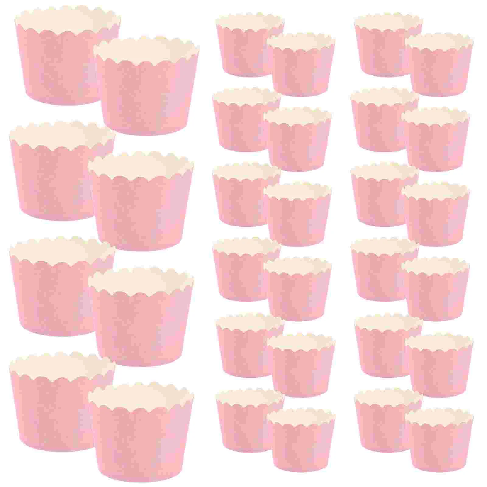 

100 Pcs Cake Cups Packing Paper Large Cupcake Liners Empty for Baking Wrapping Holiday Wrappers Dessert