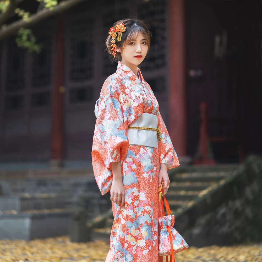 Sakura bathrobe kimono Japanese Robe Flower Girls Wedding Bridesmaids Sleepover Nightgown Birthday Party Spa Bathrobe sakura girl kimono dress japanese bathrobe women floral print japan uniform cosplay costume party short gown photography kimono