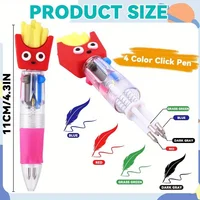 5-20Pcs/Lot Cute Cartoon 4 Color Mini Ballpoint Pen KawaiiUnicorn Flamingo Retractable Stationery Gift SchooOoffice Supplies 2