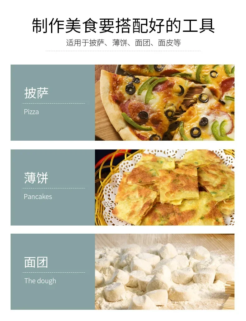 Description Picture 5 of itemStainless Steel Pizza Cutter Pastry Roller Cutter Pizza Knife Cookies Roller Wheels Scissors Baking Utensils Kitchen Accessories