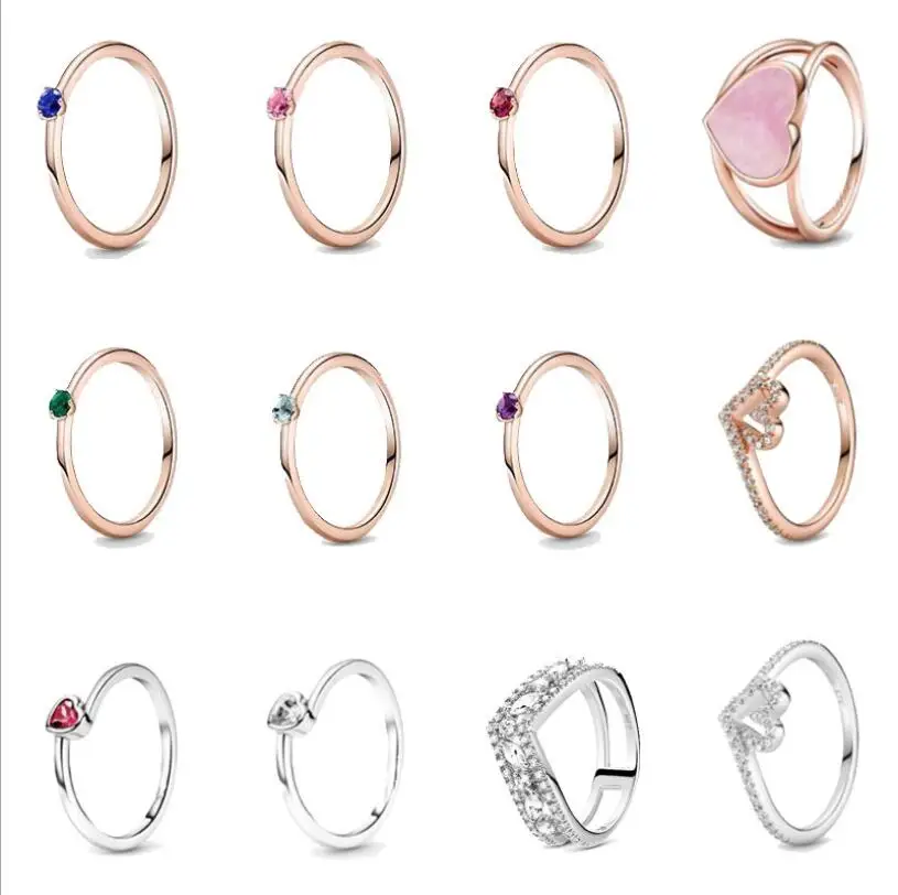 

925 Sterling Silver Pan Ring Women Fashion Jewelry Vintage Style Ring Female Fit Girls And Couple Engagement Wedding