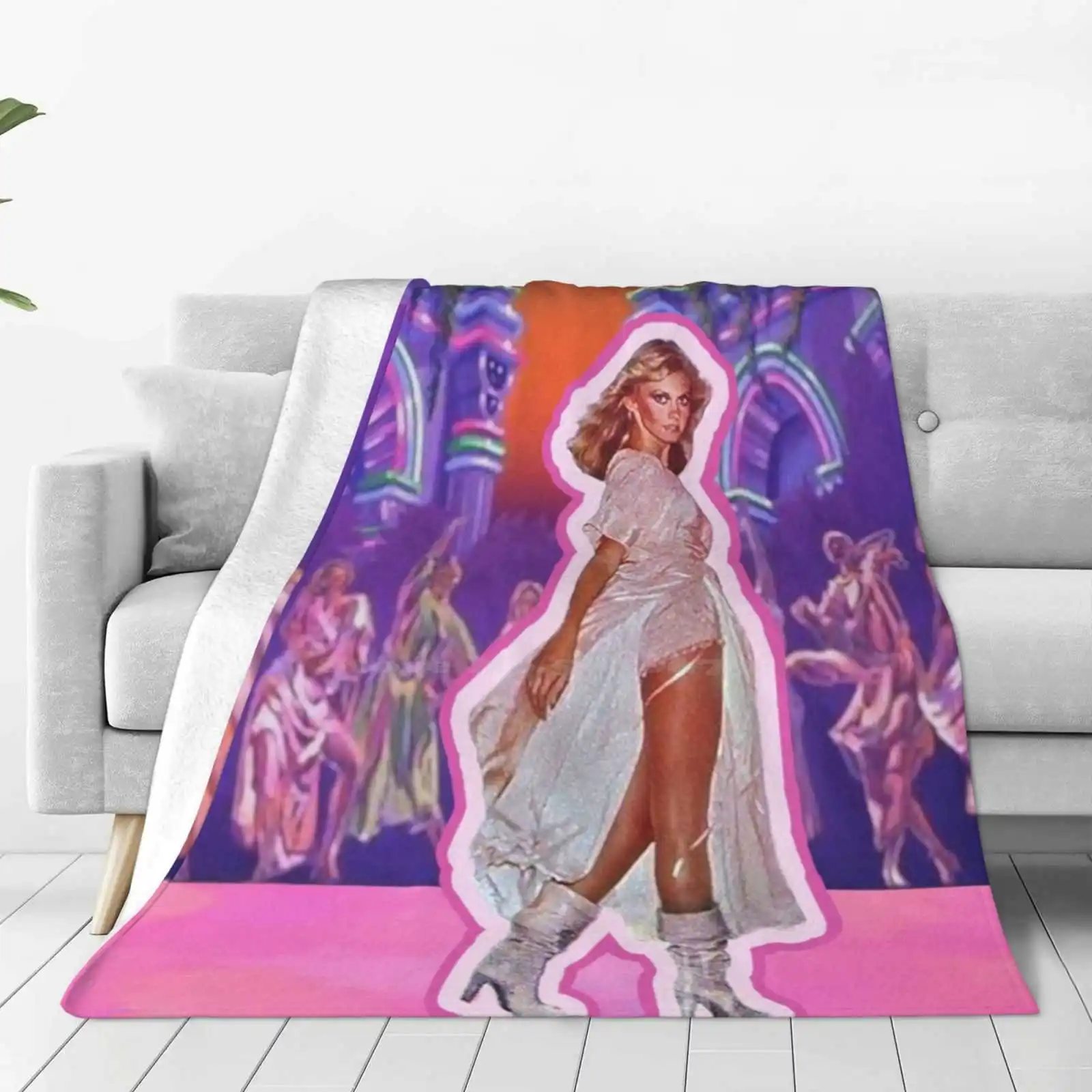 My Childhood Dream Of Being A Xanadu Roller Skating Muse Four Seasons Comfortable Warm Soft Throw Blanket Childhood Dream 2