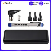 2 in 1 Otoscope and Eyes Diagnostic Tool Kit Portable Stainless Steel Handheld Optical Otoscope Ears Diagnostic Supplies 1