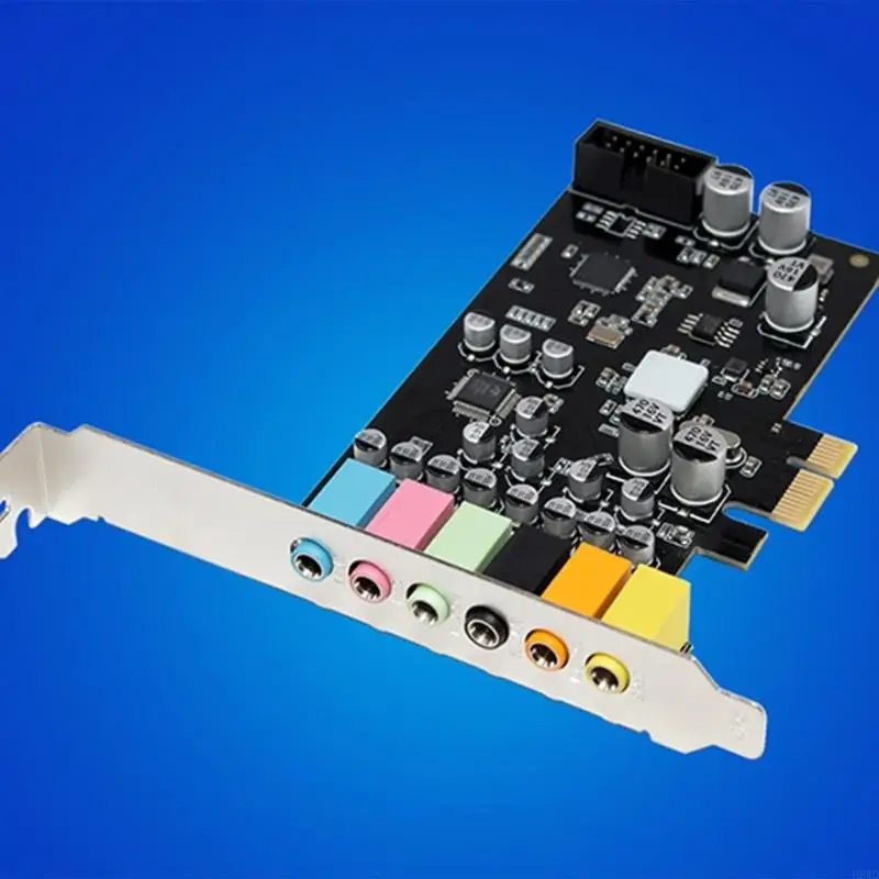 플러그 플레이 ST117 PCIe 사운드 카드 CM6212 5.1/7.1 게임용 헤드폰 용 DSP 프로세서가있는 7.1CH 드라이버 필요 없음 H8WD