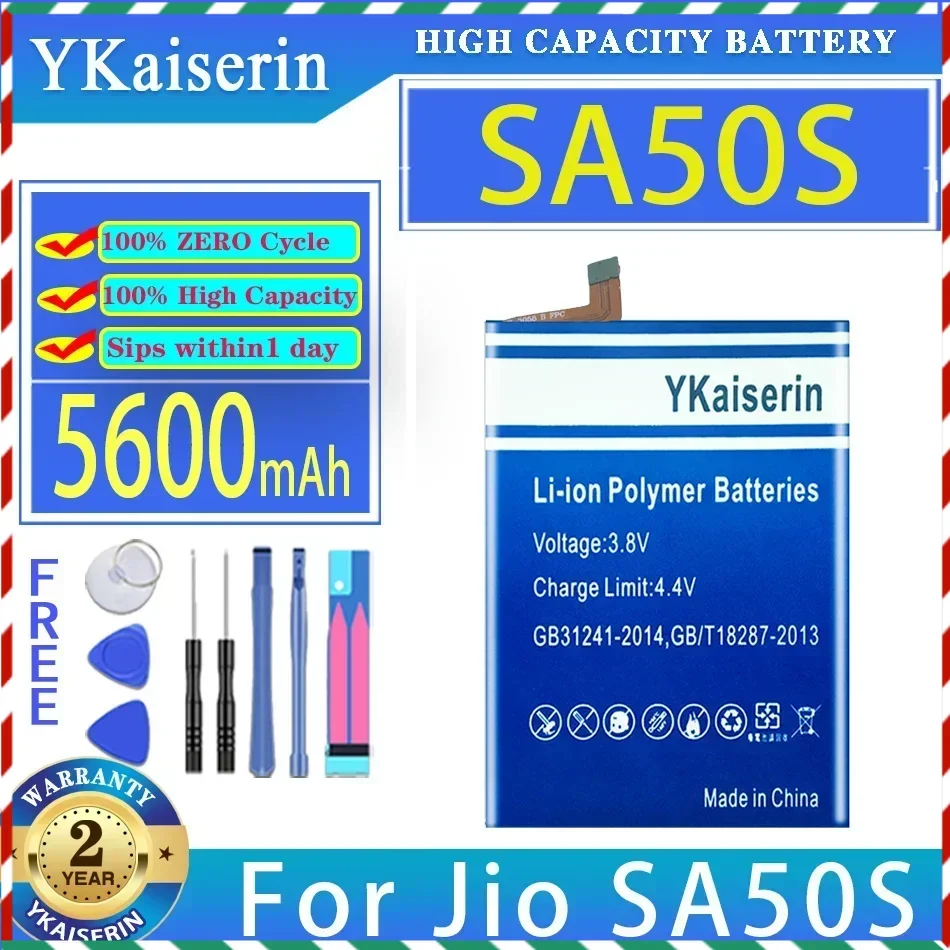 

YKaiserin 5600mAh Replacement Battery For Jio SA50S Mobile Phone Batteries