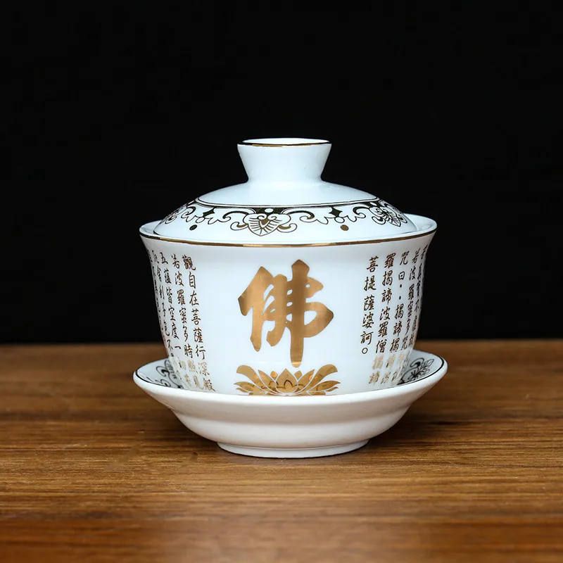 

Китайская керамика, чайная чашка, Будда, семейная рамка для Бога, украшение фэн-шуй, буддийская поклонение, декоративные аксессуары, поделки