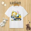 Children’s Pure Cotton T-shirt Happy Easter Bunny Egg Print T-shirt O-neck Short Sleeve Kids Clothes Boys Baby Tee Girl Clothes 1