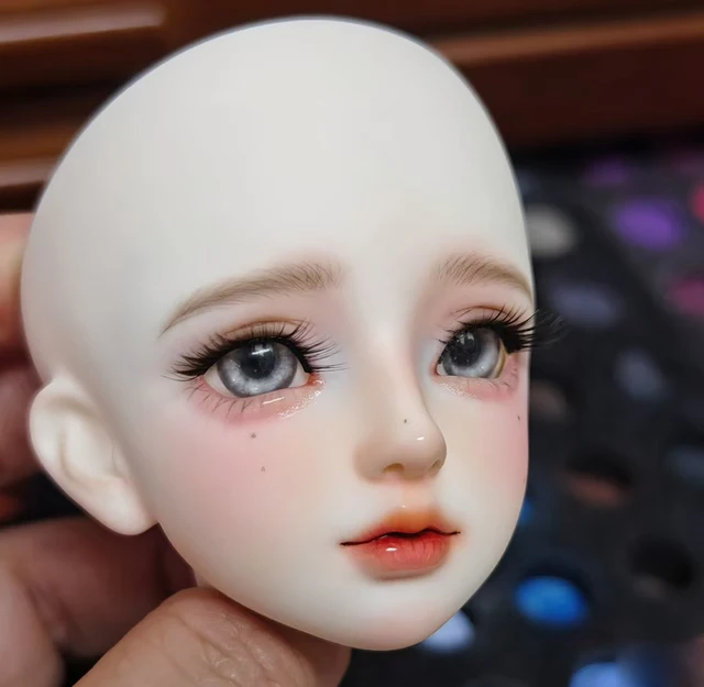 BJD Doll  1/3 1/4 Practice Makeup Resin Toy model Head Accessories Toy 6