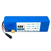 Nouvelle batterie lithium-ion originale 48V 100Ah 1000W 13S3P 100000mAh 54,6V pour trottinette électrique avec BMS + chargeur 3
