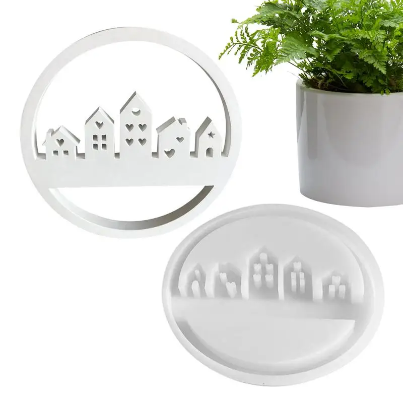 

House Moulds Silicone House Shape Silhouette Candle Mould Architectural Silhouette Mould House Listing Decora home decorations
