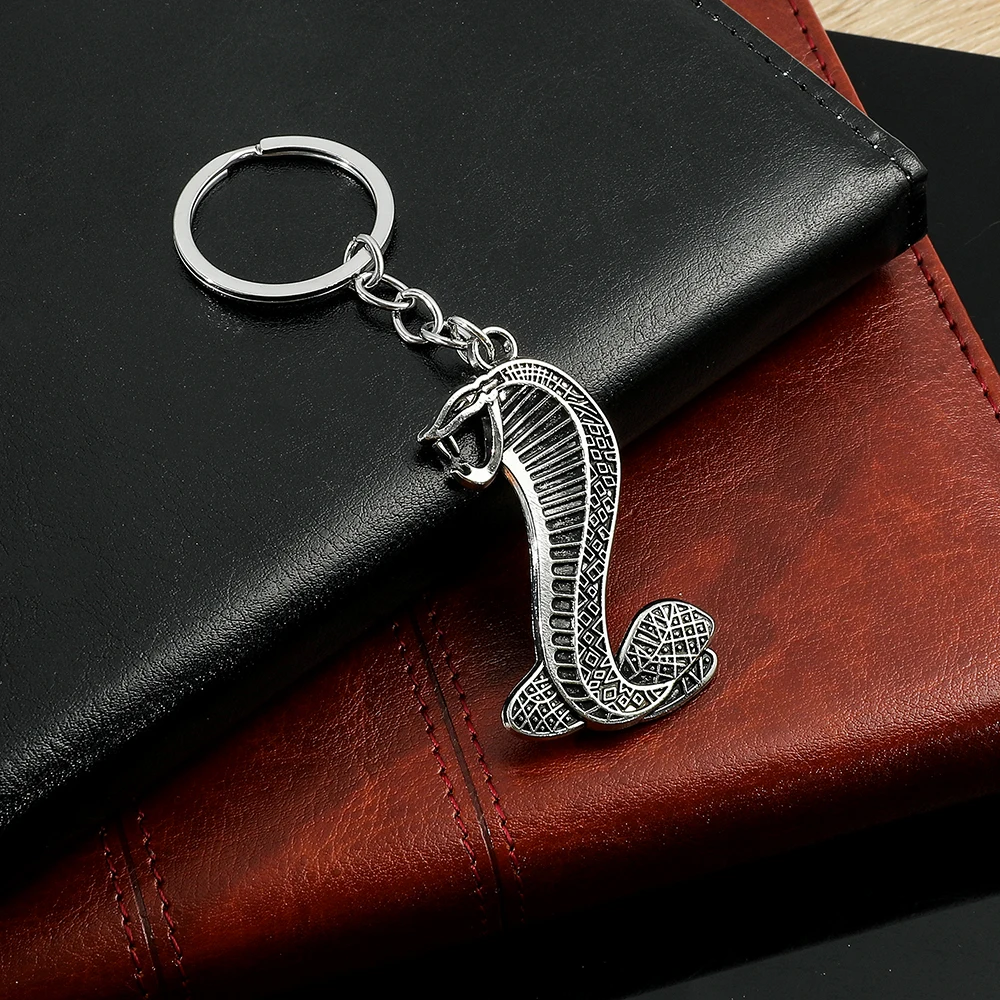 Red Cobra Snake Skin Leather Biker Chain Wallet