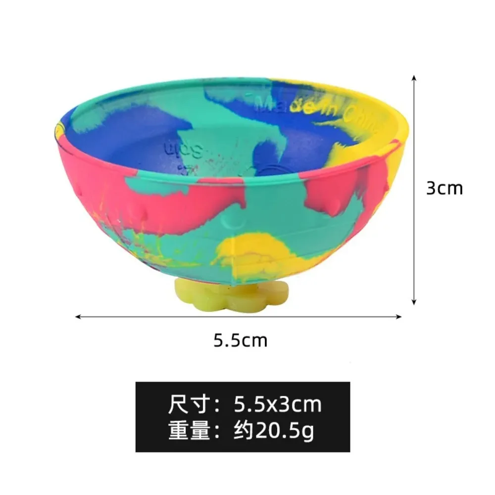 Camo Bounce Bowl Creative Outdoor Sports Hip Hop Jumps Relief Toy For Kids 1Pc bounce bowl toy,sensory fidget toy,anti stress toy,fidget toy,finger sensory toy