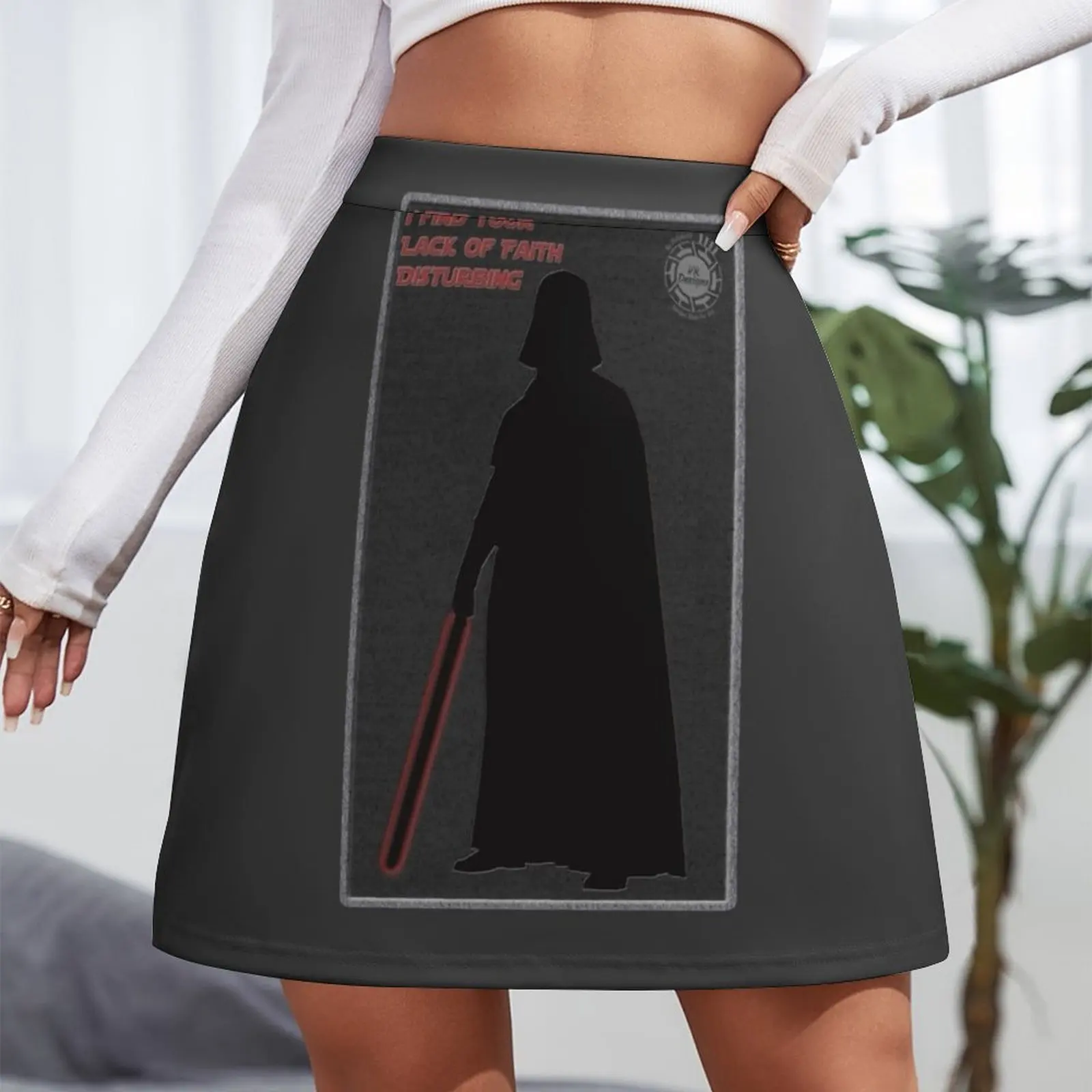 I Find Your Lack of Faith Disturbing Card Mini Skirt korean style skirt Skirt pants short for women