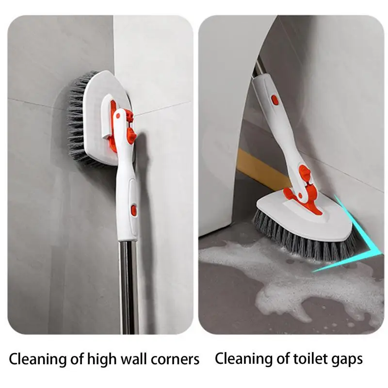 

Removable bathtub brush multifunctional wall and floor tile brush window glass sponge cleaning brush stain removal floor brush