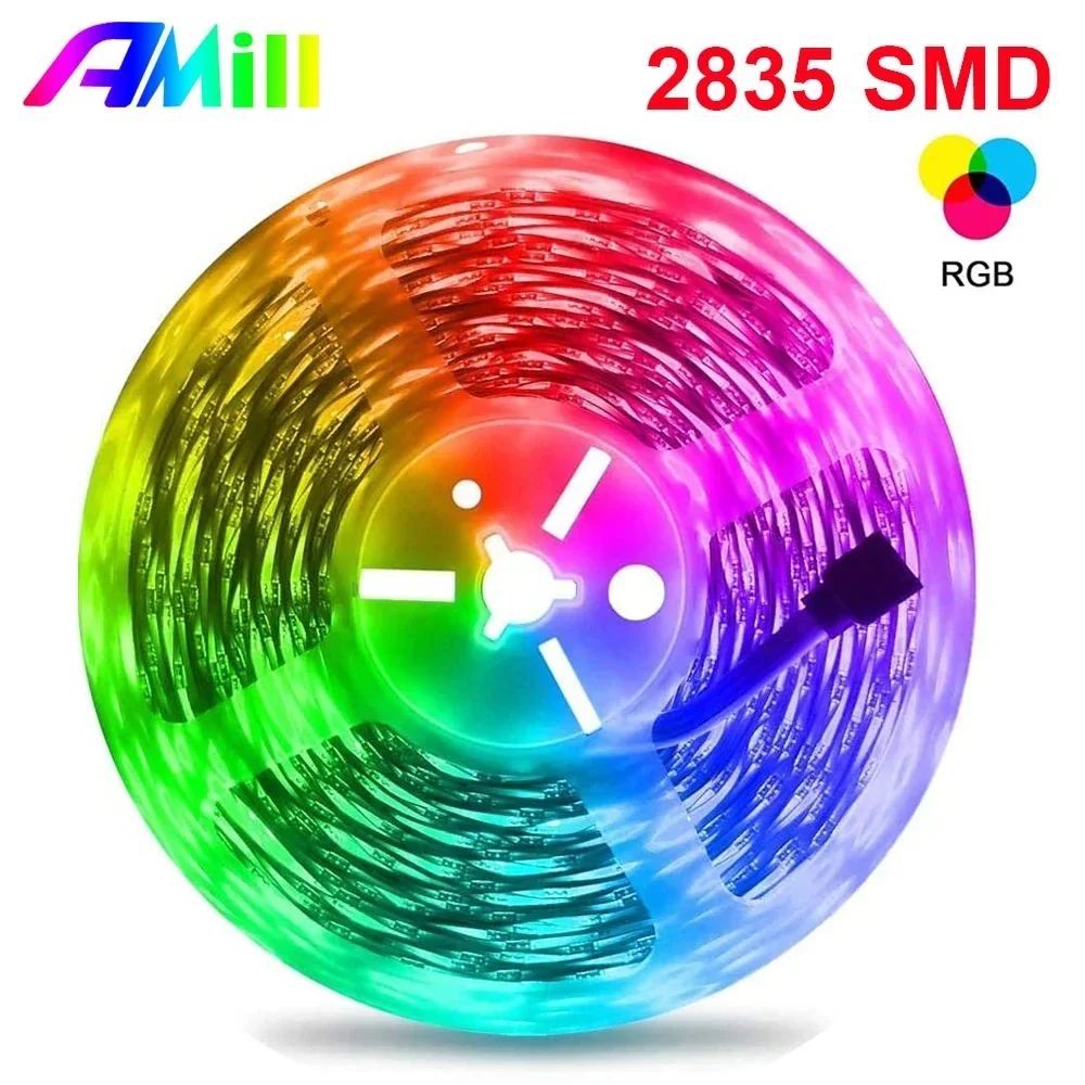 1-5M RGB Led Strip Lights USB 5050 Led Flexible Diode Decoration For Living Room Bedroom KTV E-Sports Room Colorful Lamp Ribbon new men s belt leather sports car auto buckle waistband korean youth business trend texture genuine flexible belt 120cm