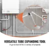 VEVOR Pipe Tube Expander Manual Hydraulic PEX Tubing Expanding with 3 Expansion Heads Pipe Cutter Tool for Copper Pipe Repairing 6