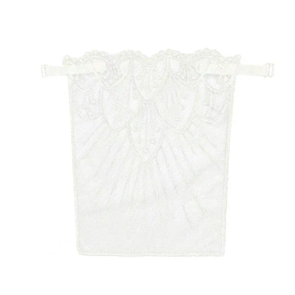 Breathable Fabric Tube Top Backless Tube Top Breathable Lace Decorative Chest Anti-slip Modesty Panel for Underwear