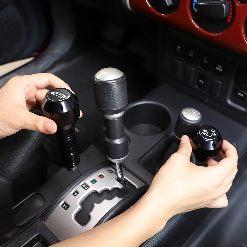 

For Toyota FJ Cruiser 2007-2021 Car Gear Grip Head Shift Knob Modification Aluminum alloy interior Accessories