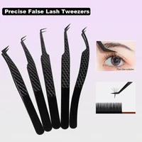 Precise False Lash Tweezers For Eyelash Extension Makeup 3D accurate Clip Mega Volume Mink Lashes Make Fans Artist Nail Art Tool 1