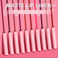 18 Color Matte Lipstick Pen Waterproof Lasting Nude Brown Lip Liner Pencil Red Lip Contour Tint Lip Contouring Cosmetic Makeup 2