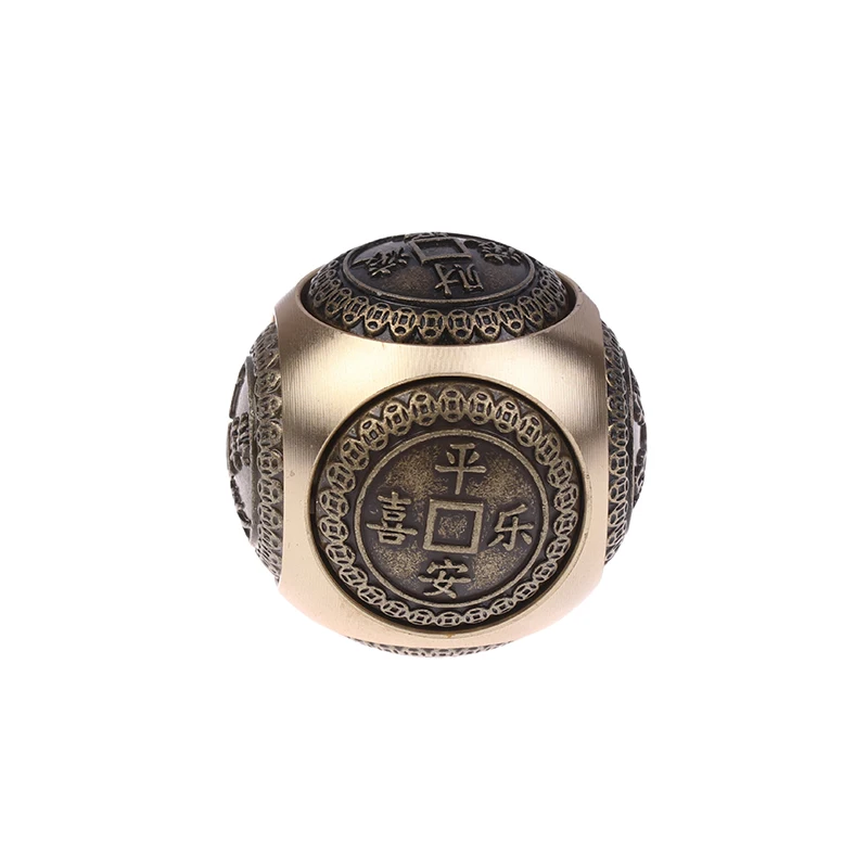 Fidget Toys Brass Fidget Spinner Cube Six-sided Rotation Spherical Chinese Style for Adult Antistress for fidget toys,anti stress toys