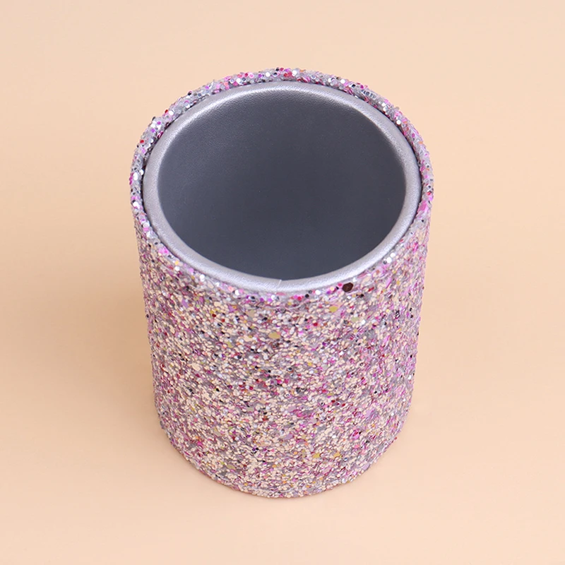 Sparkling Makeup Brush Bucket Cosmetic Storage Pen Box Comb Lipstick Brush Container Home Storage Box For Desktop 2