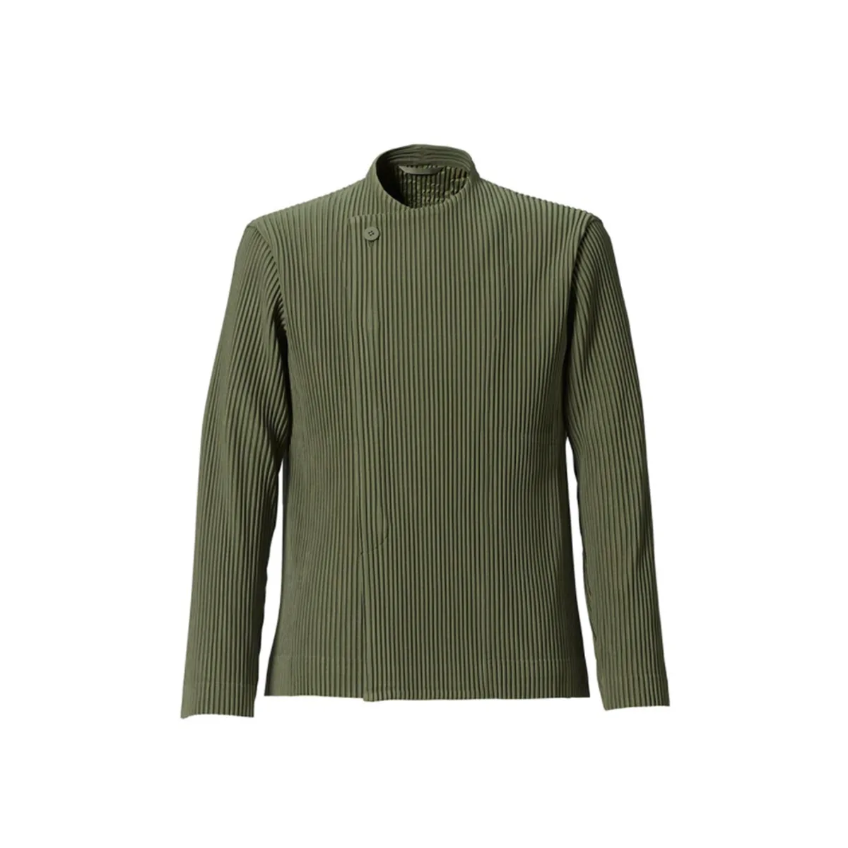 Original Pleated Fall Men's Jacket 2024 New Simple Retro Business Casual Suit Cardigan Men's Pleated Long-sleeved Blouse 5