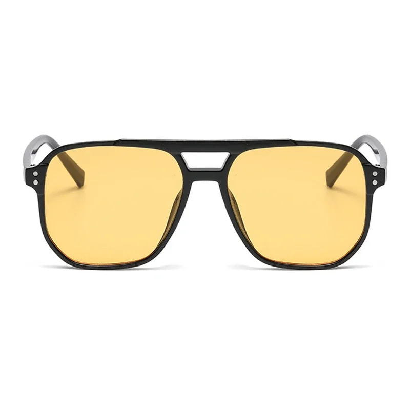 Women's Vintage Retro Mirror Sunglasses - Black & Orange Fashion Candy Colors