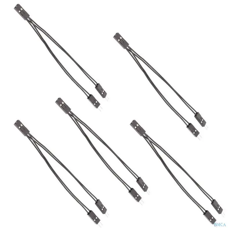 B0KA 10cm Duponts 커넥터 와이어 2.54mm 2Pin 암-두 남성 DIY 전자제품용